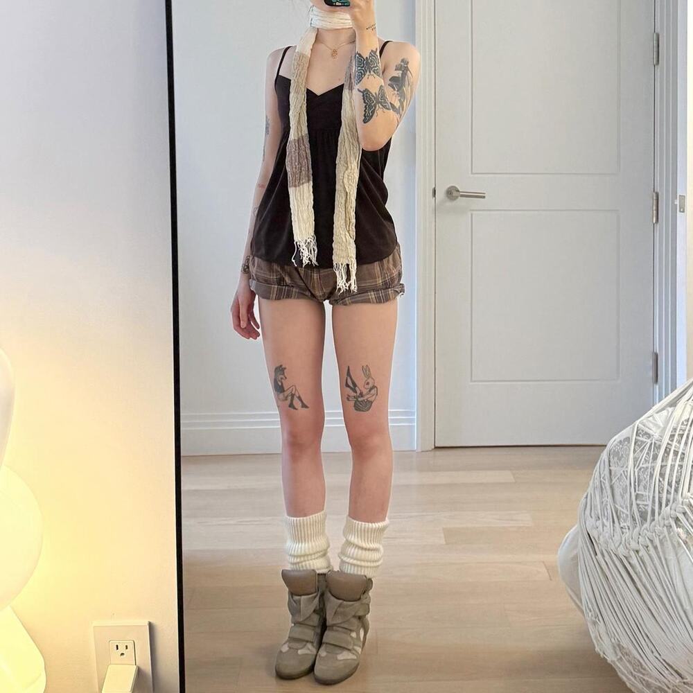 Japanese brand brown babydoll camisole